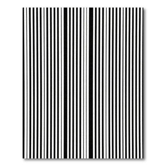Monochromatic Bold Vertical Stripe Rug