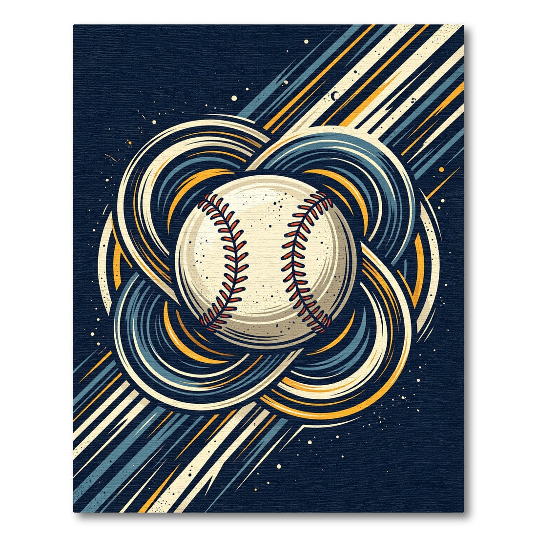 Navy Teal Braided Baseball Knot Rug