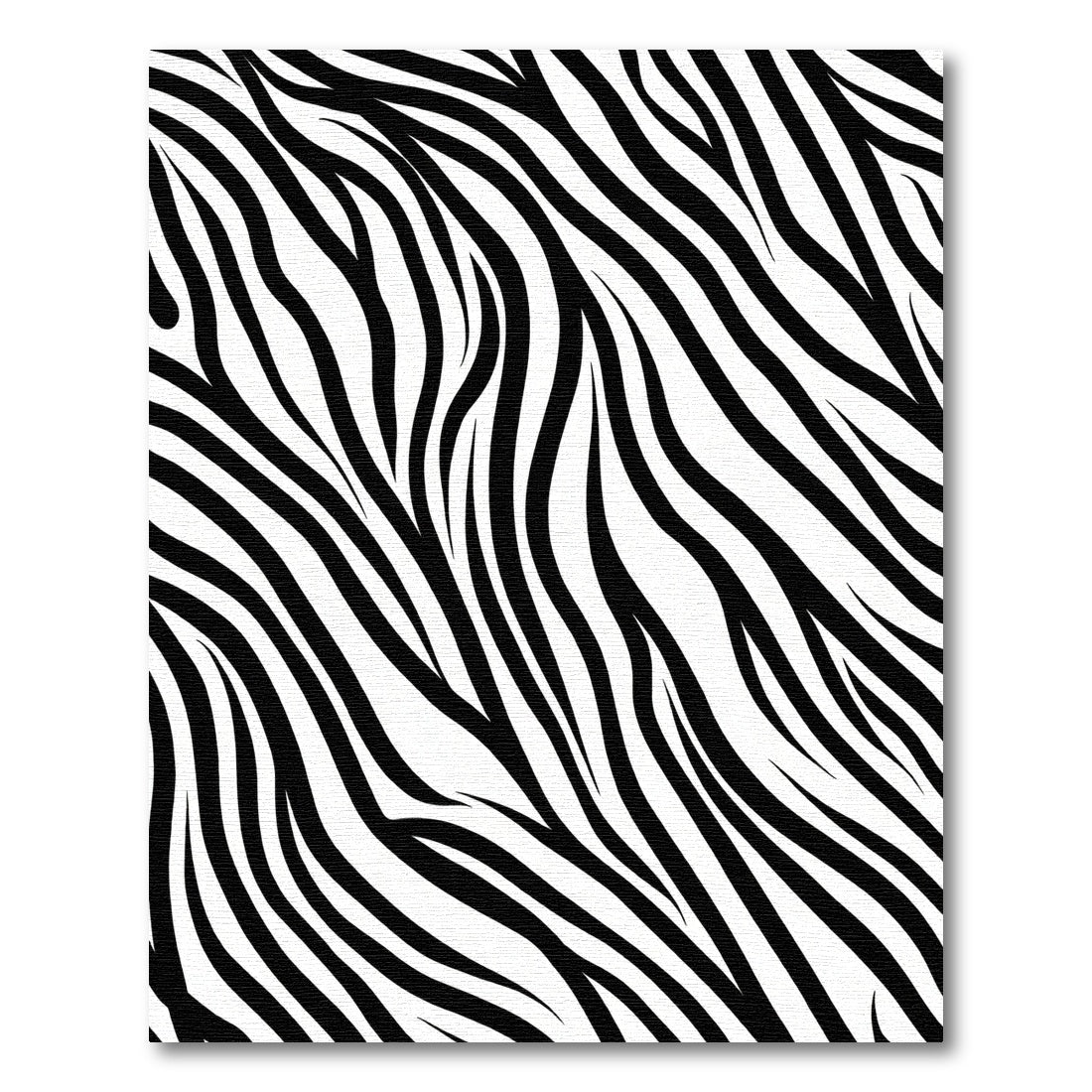 Black and White Striped Zebra Rug