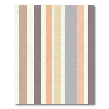 Pastel Color Block Striped Rug