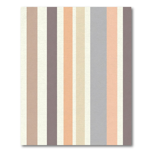 Pastel Color Block Striped Rug