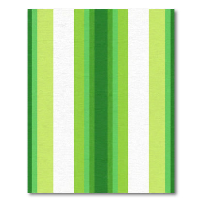 Varied Green Stripes Rug