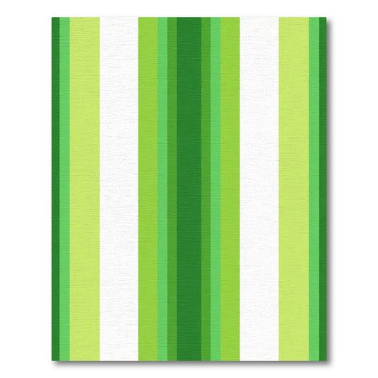 Varied Green Stripes Rug