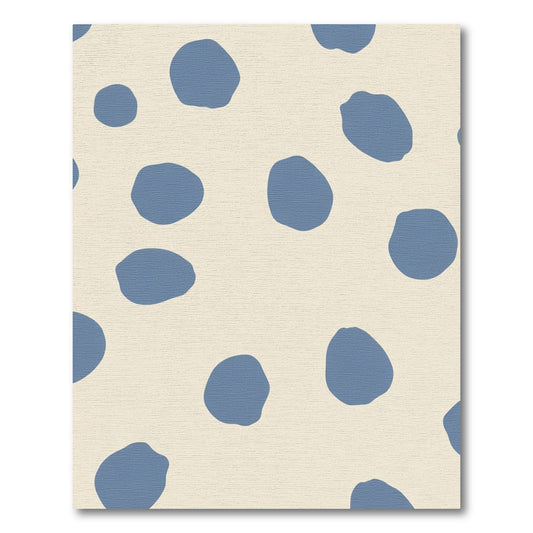 Pale Blue Organic Dot Scatter Rug