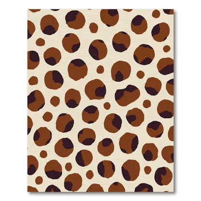 Brown Beige Spotty Spots Rug