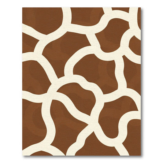Brown Ivory Organic Overlay Rug