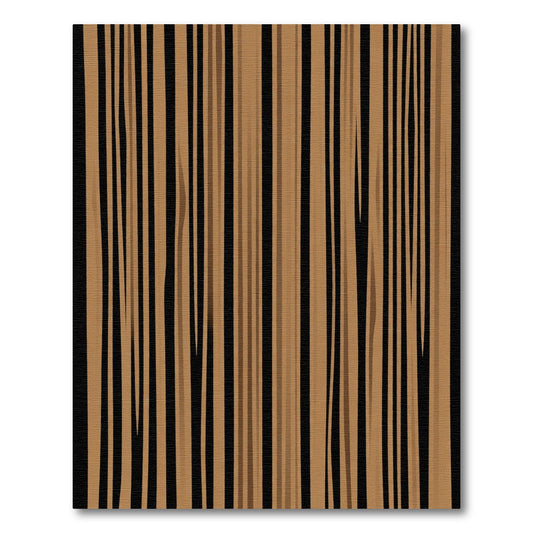 Brown Vertical Stripe Texture Rug
