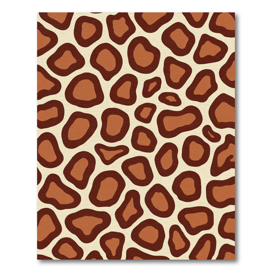 Brown Tan Animal Spot Patchwork Rug
