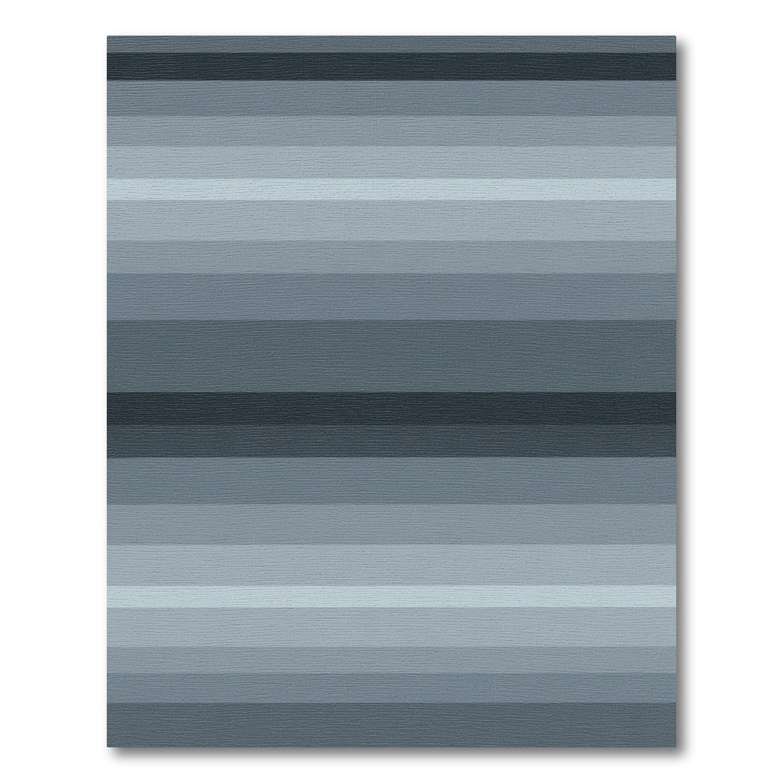 Slate Hue Horizontal Bands Rug