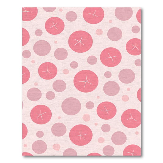Pink Polka Dot Burst Rug
