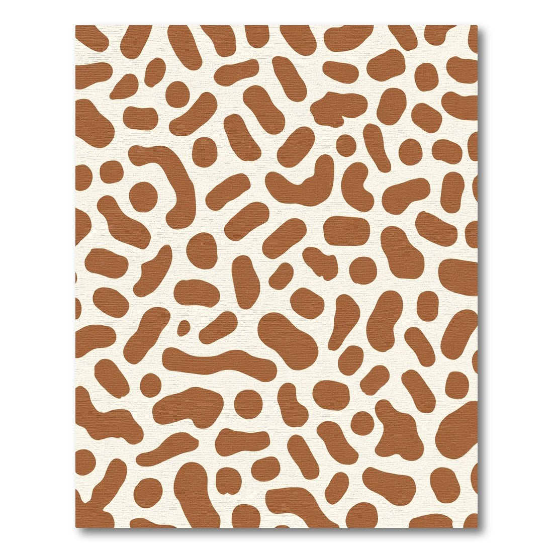 Brown Spotted Organic Blob Harmony Rug