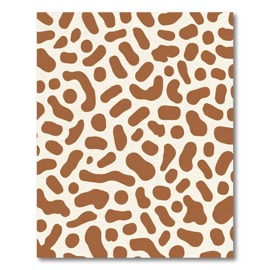 Brown Spotted Organic Blob Harmony Rug