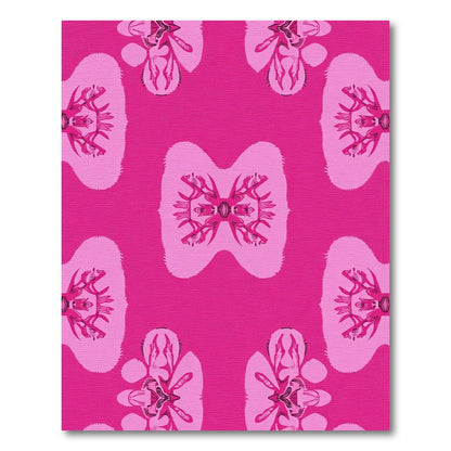 Pink Orchid Medallion Repeating Rug