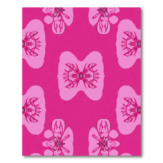 Pink Orchid Medallion Repeating Rug