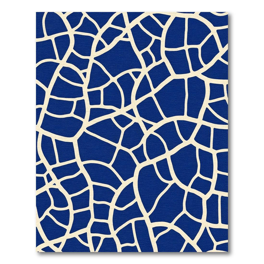 Navy Blue Organic Webbed Rug