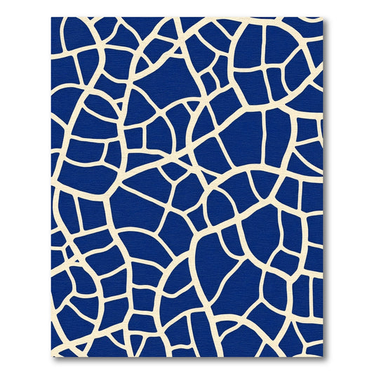 Navy Blue Organic Webbed Rug