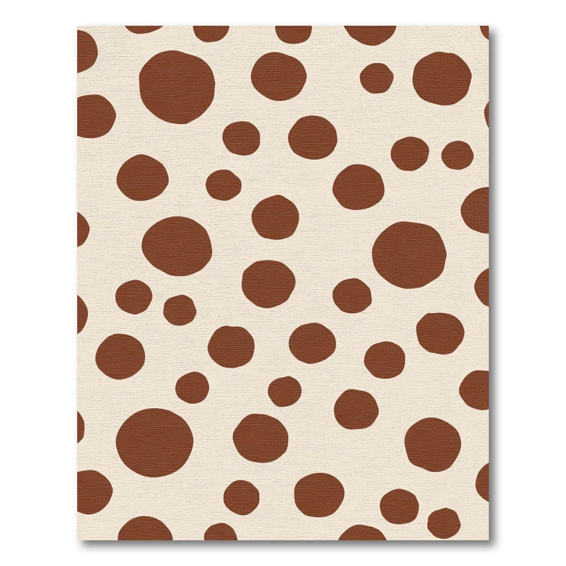 Neutral Brown Circles Scatter Rug