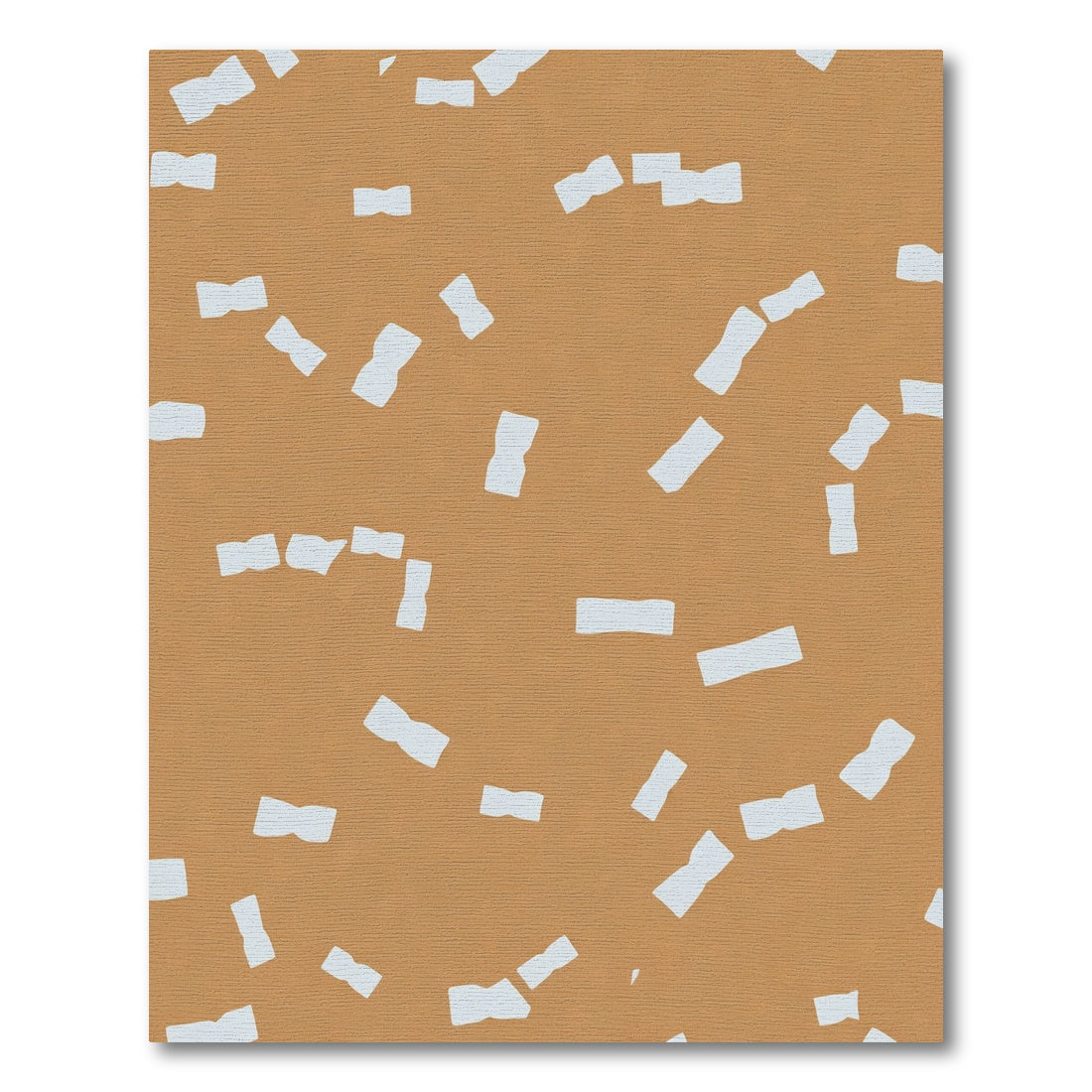 Amber Tan Abstract Shapes Rug