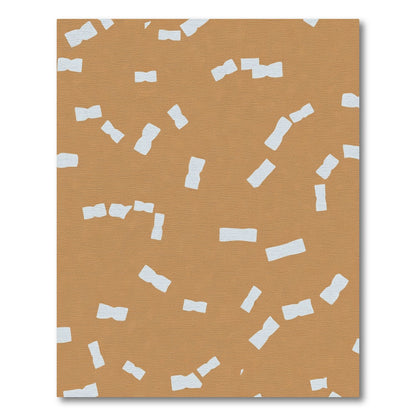 Amber Tan Abstract Shapes Rug