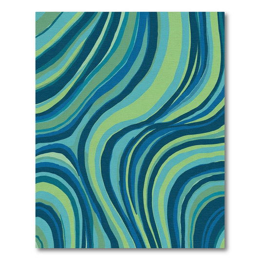 Oceanic Blue Green Swirl Rug
