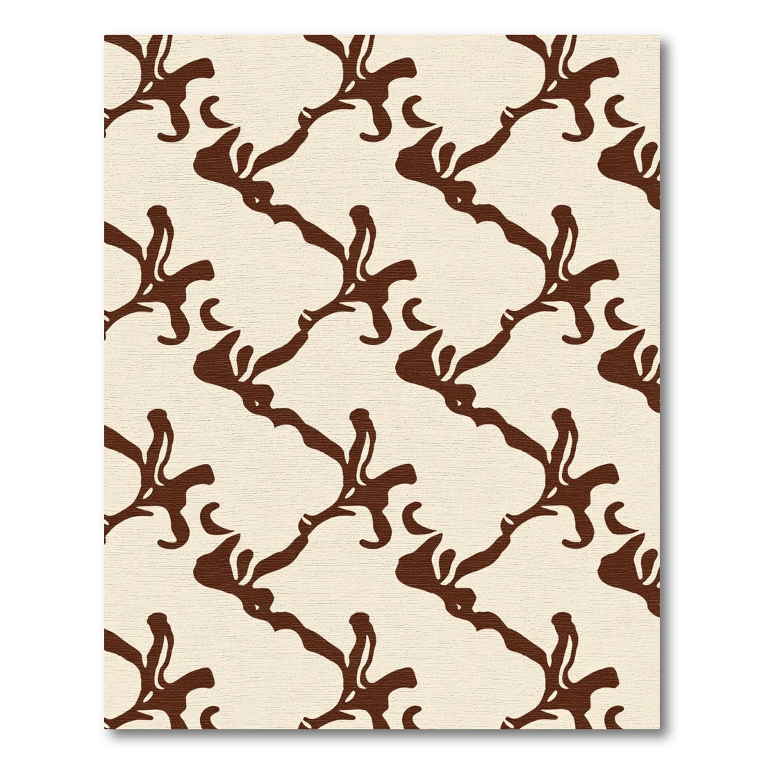 Brown Organic Vine Background Rug