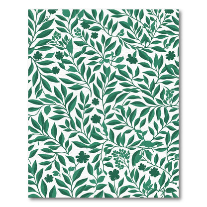 Verdant Green Leafy Vines Rug