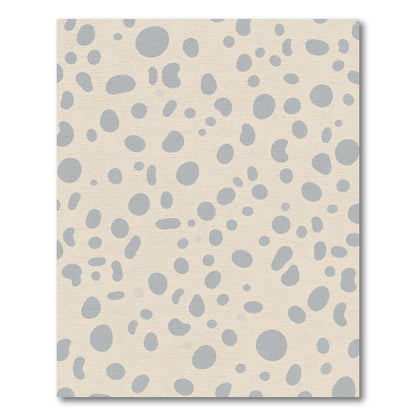 Pale Blue Irregular Dot Scatter Rug