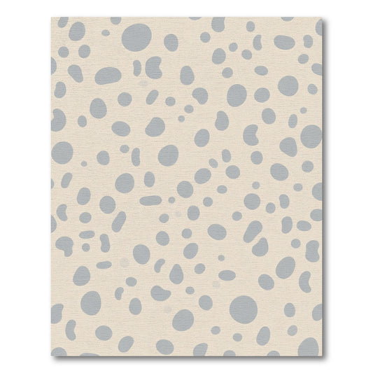Pale Blue Irregular Dot Scatter Rug