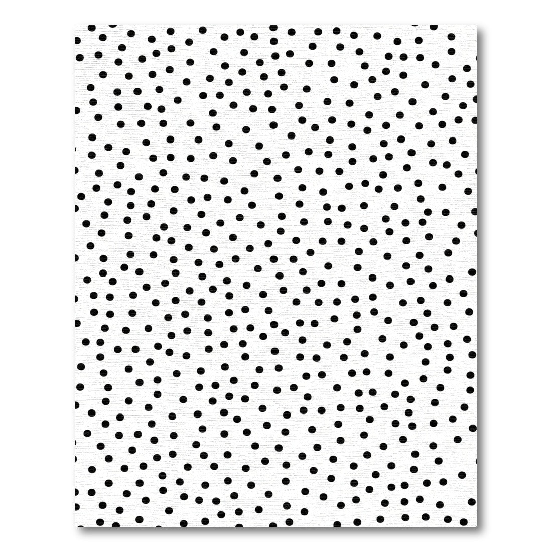 Black White Scatter Dot Rug