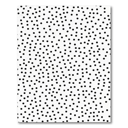 Black White Scatter Dot Rug