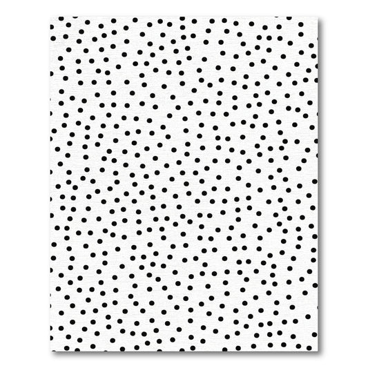 Black White Scatter Dot Rug