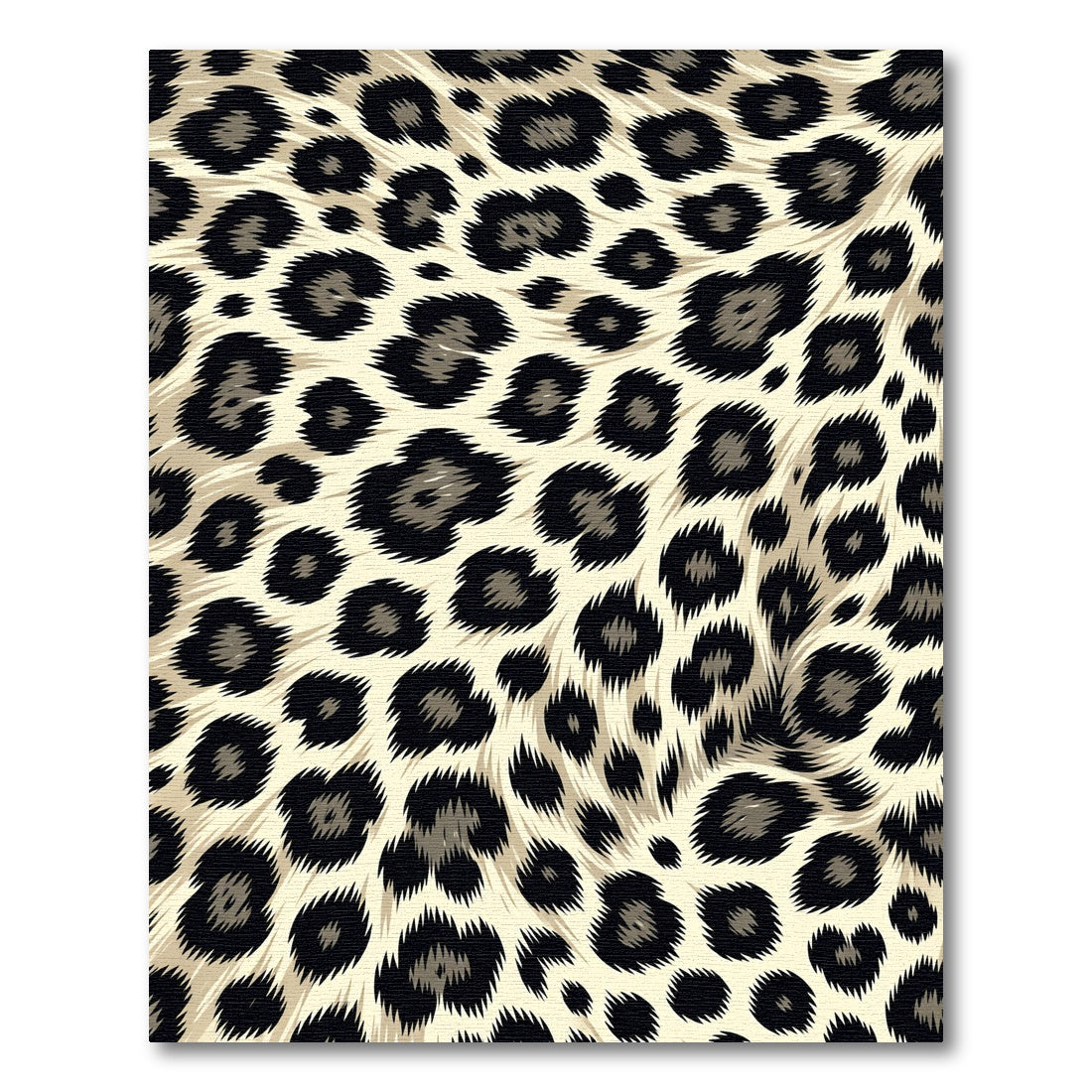 Bold Neutral Leopard Animal Skin Rug