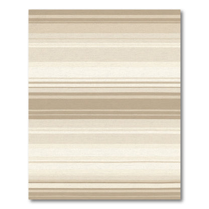 Neutral Earthy Tone Striped Lines Rug