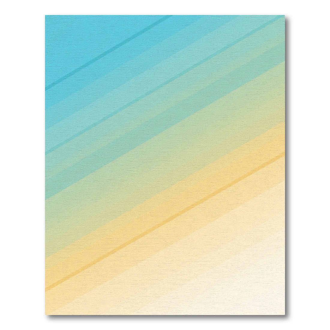Coastal Gradient Diagonal Stripes Rug
