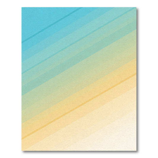 Coastal Gradient Diagonal Stripes Rug