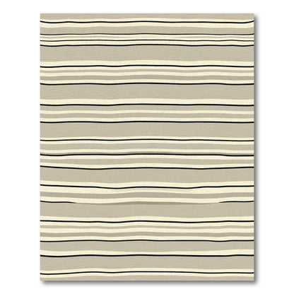 Neutral Tones Wavy Stripe Rug