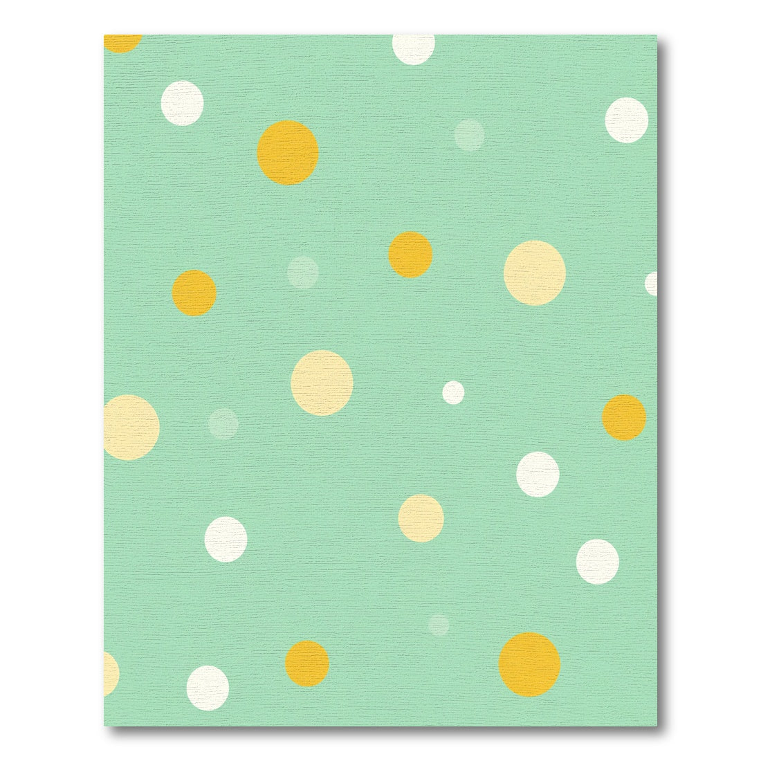 Mint Green Random Dot Circles Rug