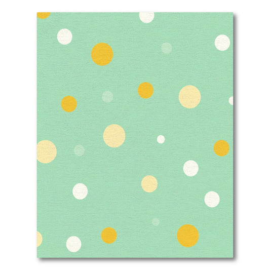Mint Green Random Dot Circles Rug