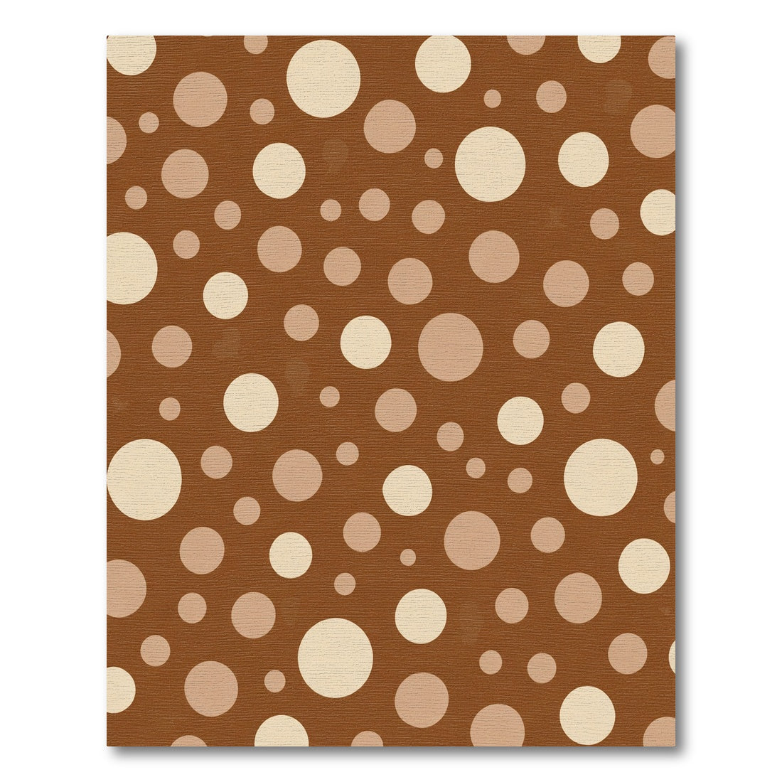 Warm Brown Polka Dot Field Rug