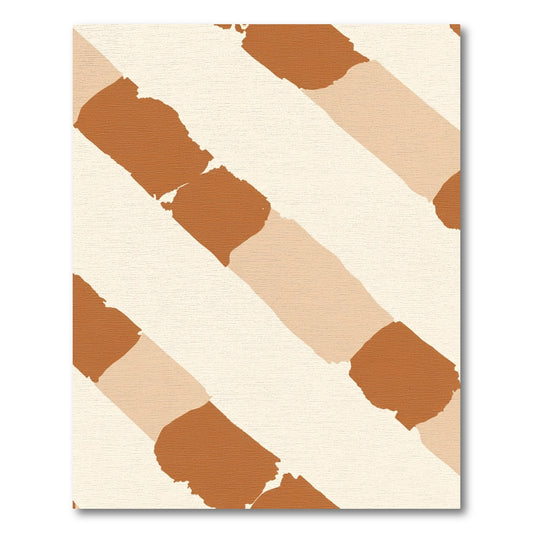 Earthy Tones Abstract Brush Stroke Rug