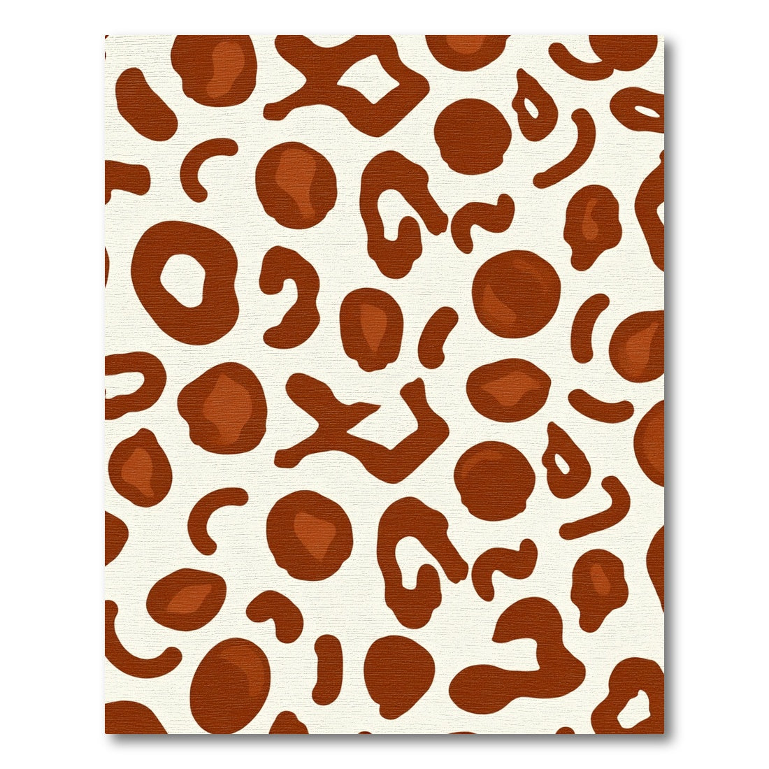 Brown Spots Animal Print Rug