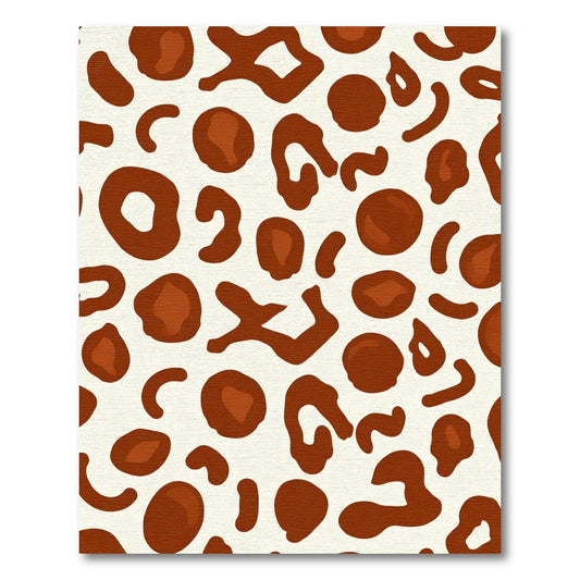 Brown Spots Animal Print Rug