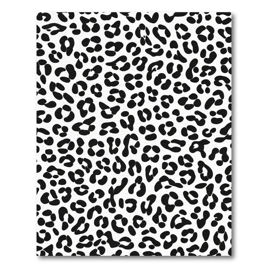 Bold Black Leopard Spots Rug