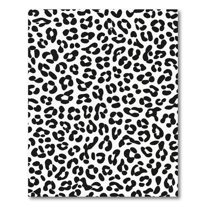 Bold Black Leopard Spots Rug