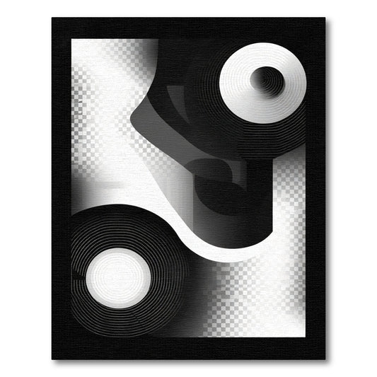 Monochromatic Geometric Circles and Grids Rug