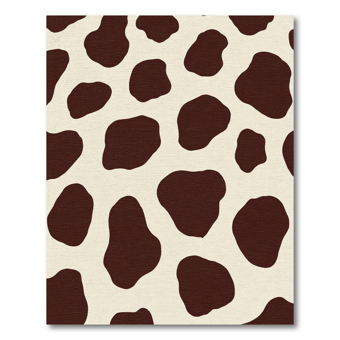 Organic Brown Spots Cream Rug