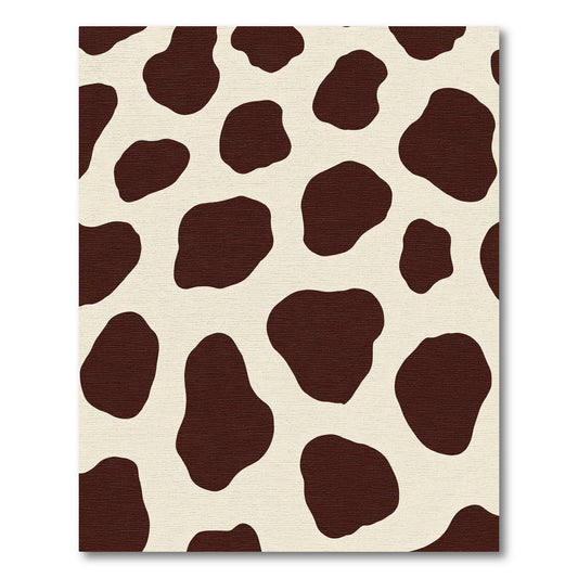 Organic Brown Spots Cream Rug