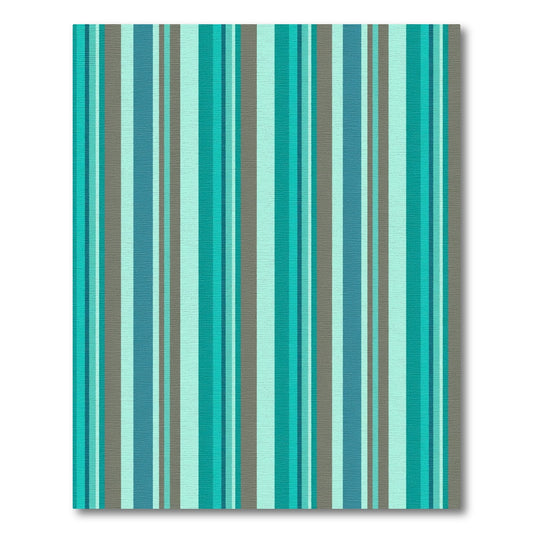 Aqua Teal Gray Vertical Stripe Accents Rug