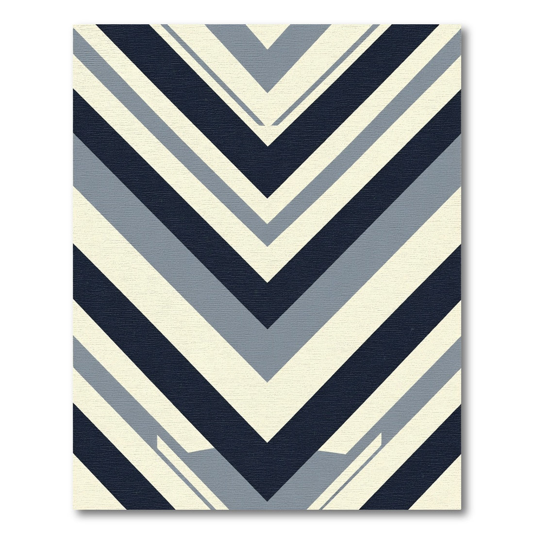 Chevron Stripes Abstract Rug