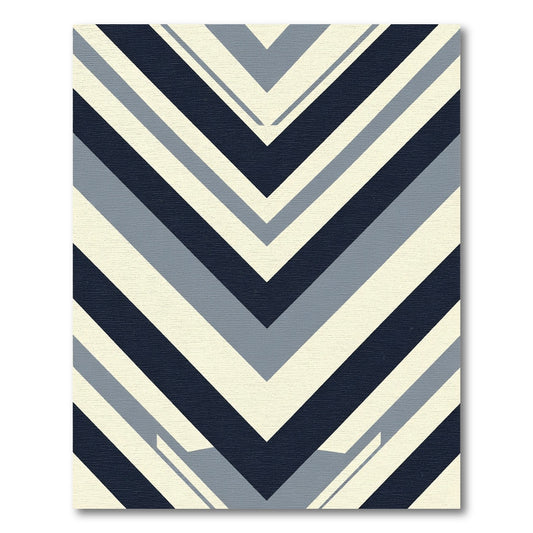 Chevron Stripes Abstract Rug